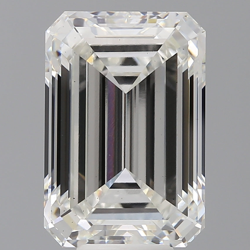 9.00 Carat Emerald Shaped, Ideal Cut, F Color, VS2 Clarity, IGI Certified Lab Grown Diamond