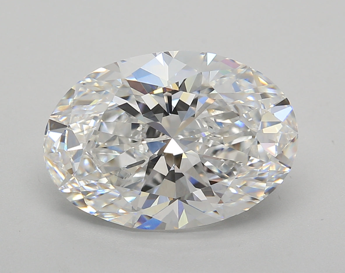 5.00 Carat Oval Shaped, Very Good Cut, E Color, VVS2 Clarity, IGI Certified Lab Grown Diamond