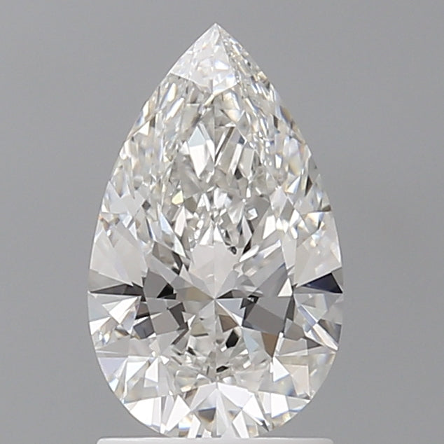 1.58 Carat Pear Shaped, Ideal Cut, F Color, VVS2 Clarity, IGI Certified Lab Grown Diamond