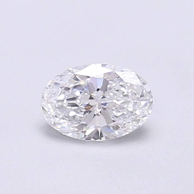 0.49 Carat Oval Shaped, Very Good Cut, D Color, VVS2 Clarity, IGI Certified Lab Grown Diamond