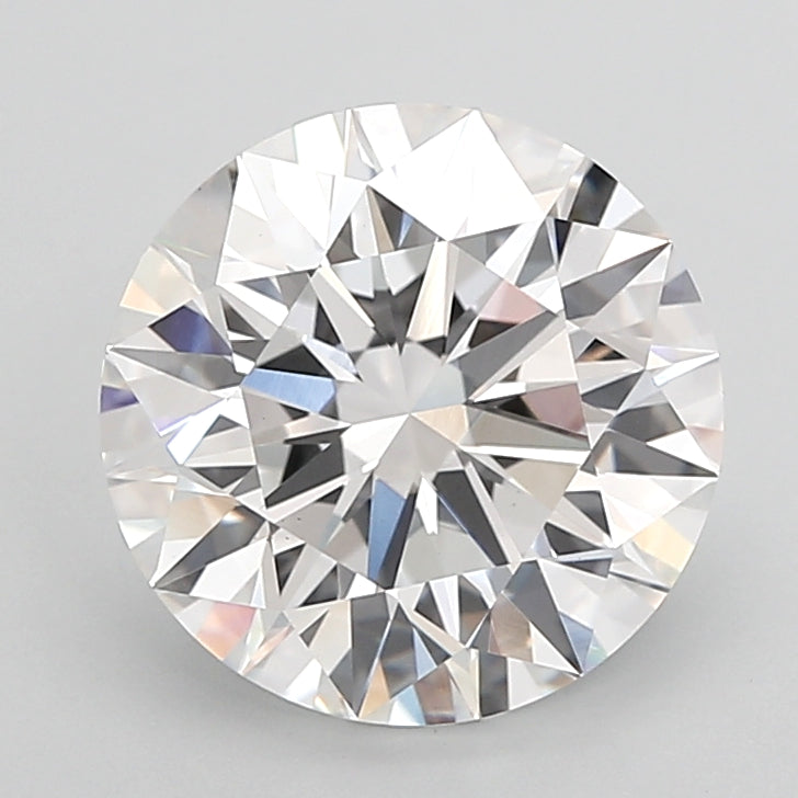4.03 Carat Round Shaped, Ideal Cut, E Color, VVS2 Clarity, IGI Certified Lab Grown Diamond