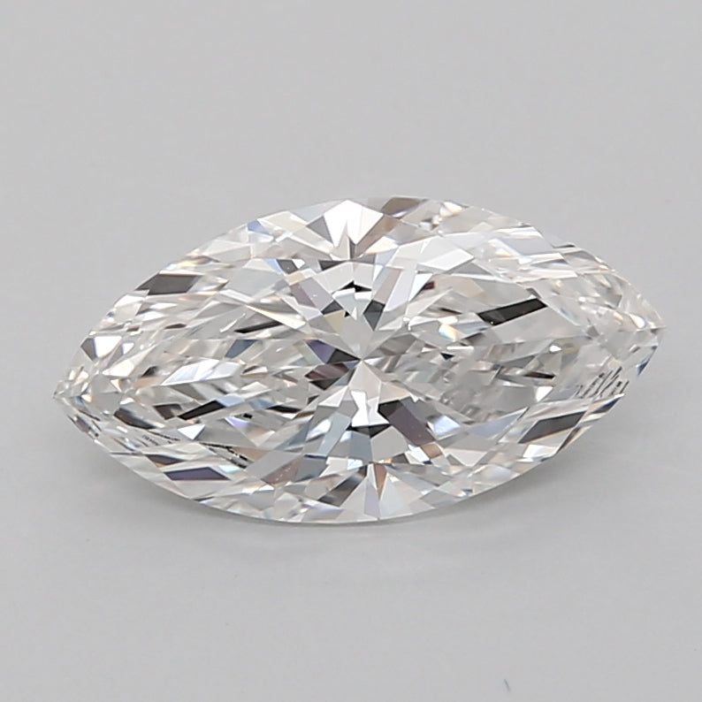 1.74 Carat Marquise Shaped, Ideal Cut, E Color, VVS2 Clarity, IGI Certified Lab Grown Diamond