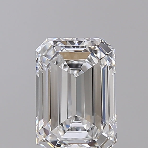 1.02 Carat Emerald Shaped, Ideal Cut, D Color, IF Clarity, IGI Certified Lab Grown Diamond
