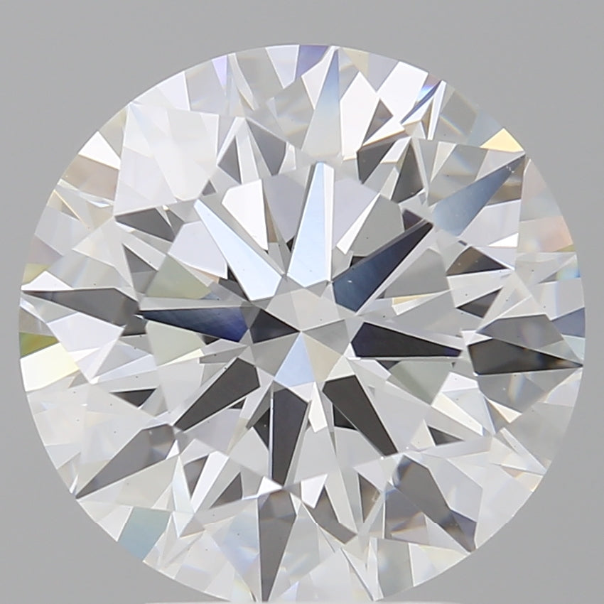 4.10 Carat Round Shaped, Ideal Cut, E Color, VVS2 Clarity, IGI Certified Lab Grown Diamond