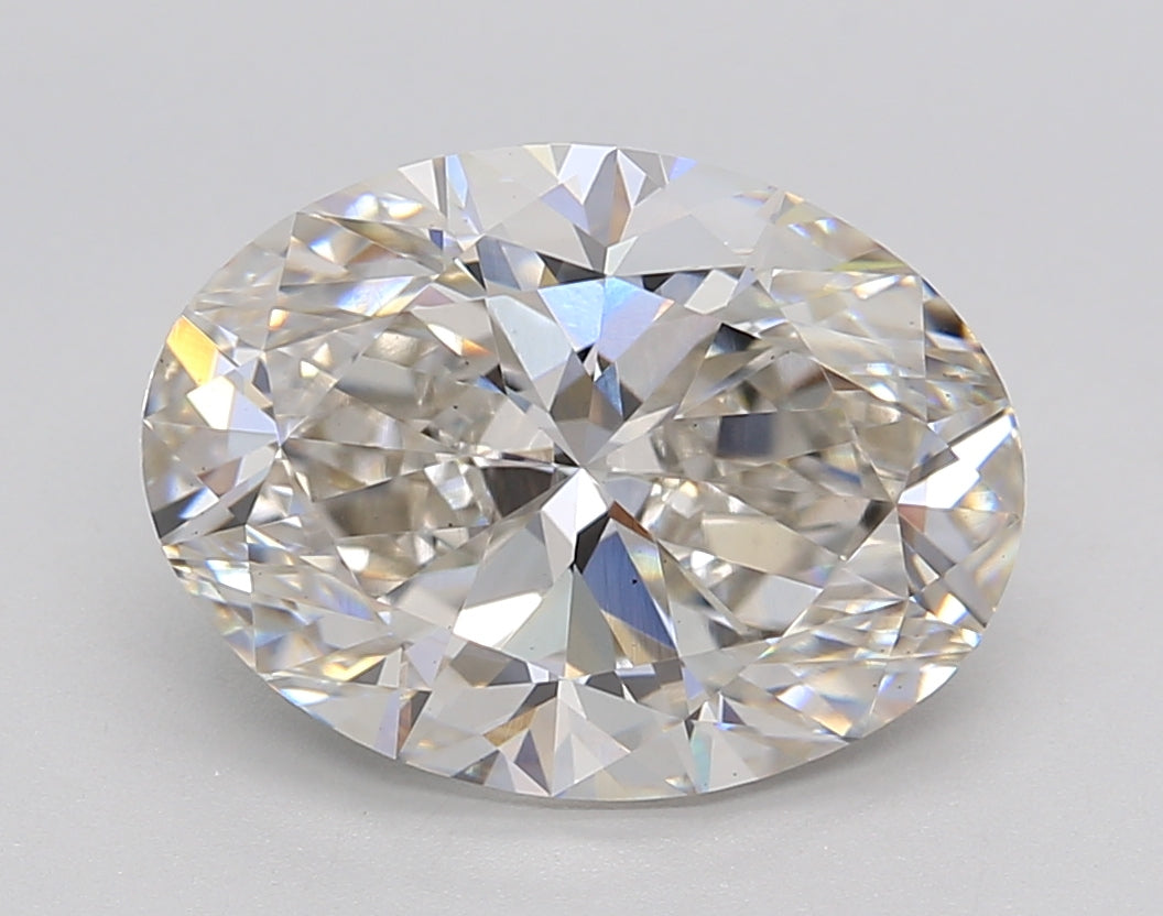 4.07 Carat Oval Shaped, Ideal Cut, H Color, VS1 Clarity, IGI Certified Lab Grown Diamond