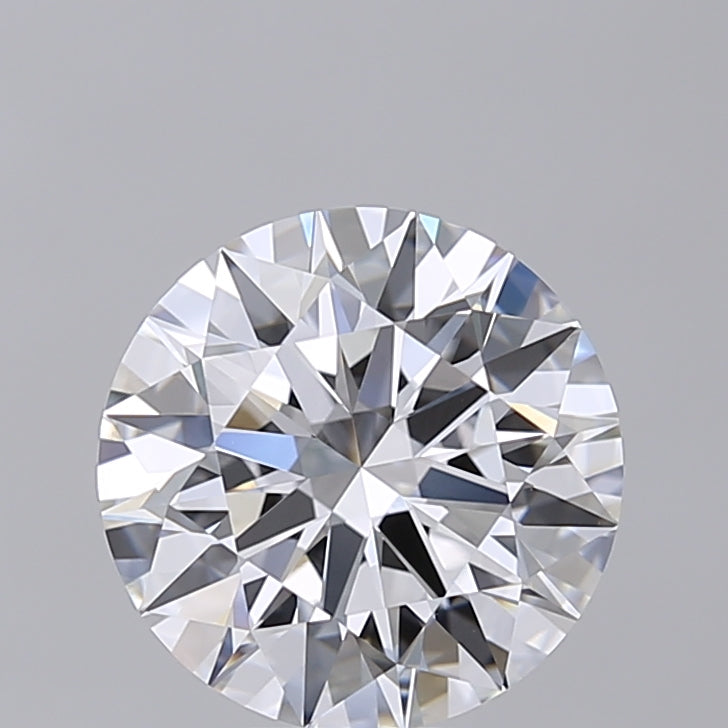 3.02 Carat Round Shaped, Ideal Cut, D Color, VVS2 Clarity, IGI Certified Lab Grown Diamond