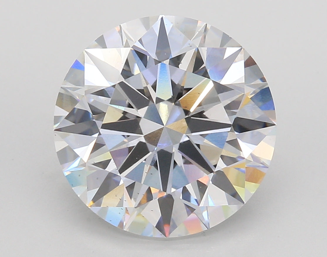 6.01 Carat Round Shaped, Ideal Cut, E Color, VS2 Clarity, IGI Certified Lab Grown Diamond