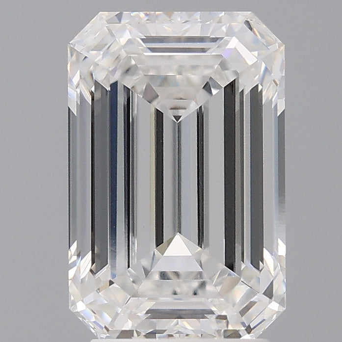 3.54 Carat Emerald Shaped, Ideal Cut, D Color, VVS2 Clarity, IGI Certified Lab Grown Diamond