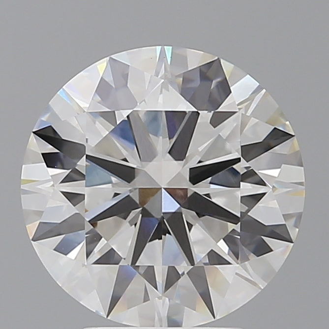 4.02 Carat Round Shaped, Ideal Cut, F Color, VVS2 Clarity, IGI Certified Lab Grown Diamond