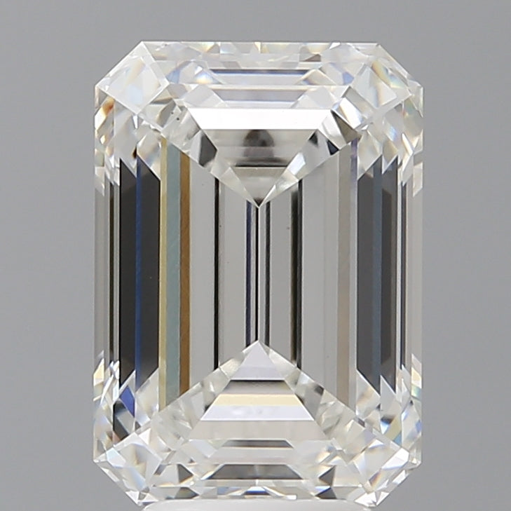5.53 Carat Emerald Shaped, Ideal Cut, F Color, VS1 Clarity, IGI Certified Lab Grown Diamond