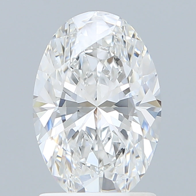 1.60 Carat Oval Shaped, Excellent Cut, D Color, VVS2 Clarity, IGI Certified Lab Grown Diamond