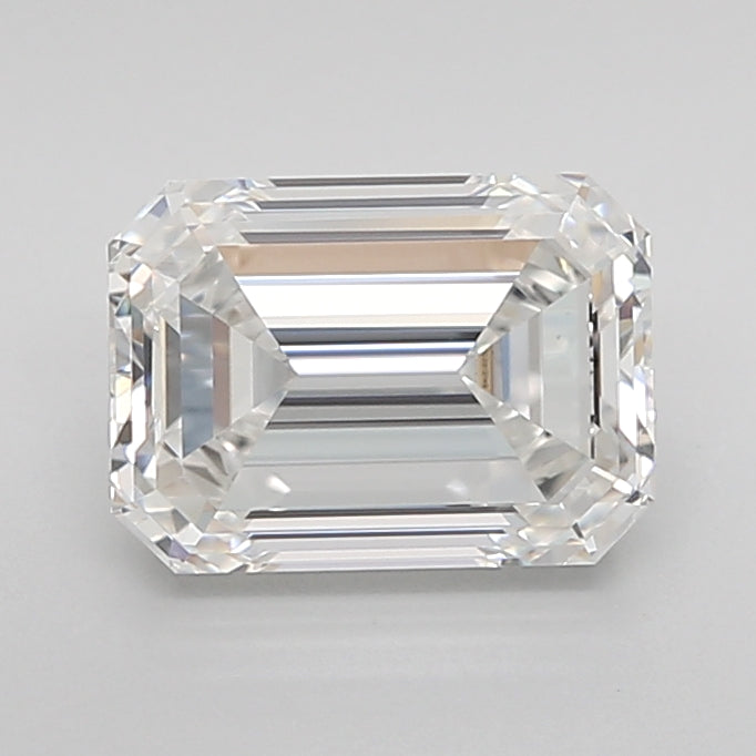 2.00 Carat Emerald Shaped, Ideal Cut, E Color, VVS2 Clarity, IGI Certified Lab Grown Diamond