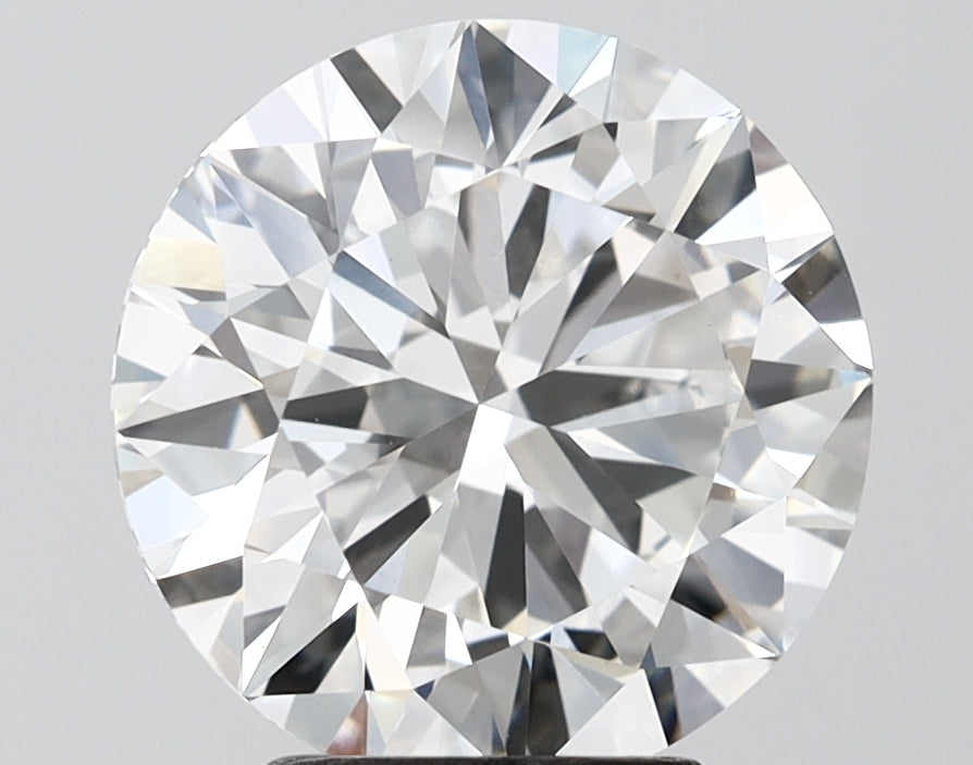 4.07 Carat Round Shaped, Ideal Cut, F Color, VVS2 Clarity, IGI Certified Lab Grown Diamond
