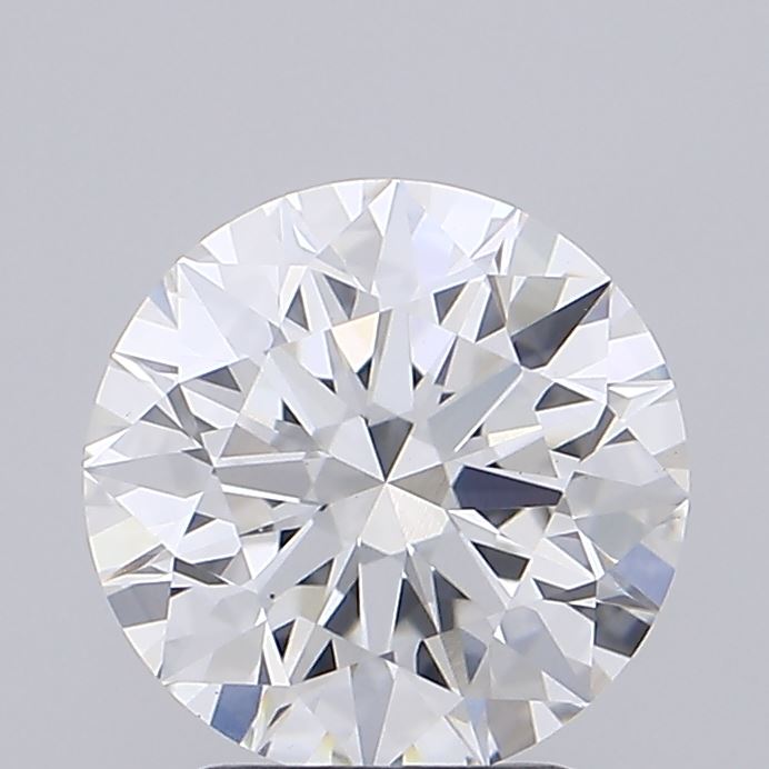 2.07 Carat Round Shaped, Ideal Cut, F Color, VS1 Clarity, IGI Certified Lab Grown Diamond