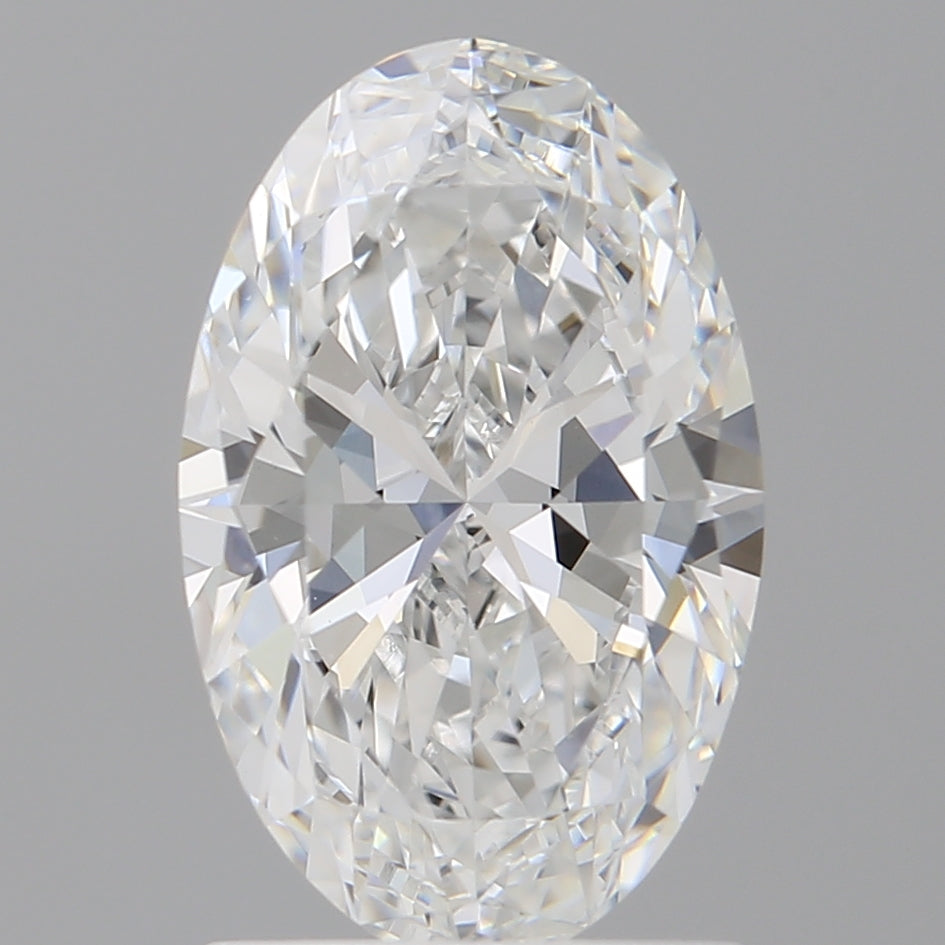 1.55 Carat Oval Shaped, Ideal Cut, E Color, VVS2 Clarity, IGI Certified Lab Grown Diamond