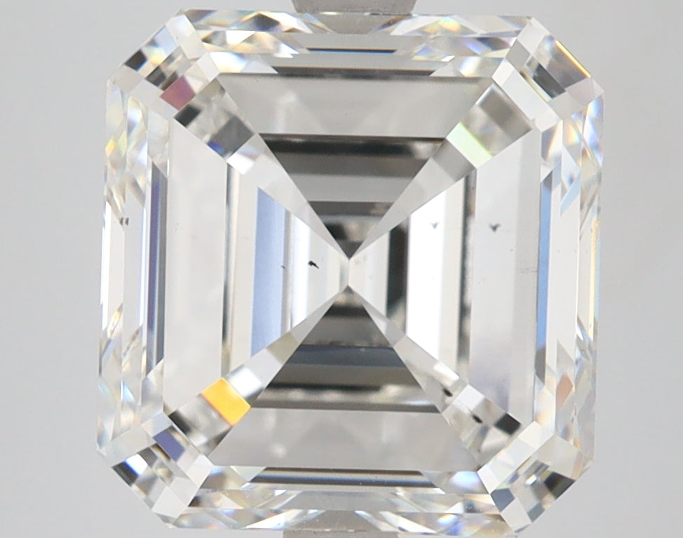 6.01 Carat Asscher Shaped, Very Good Cut, F Color, VS2 Clarity, IGI Certified Lab Grown Diamond