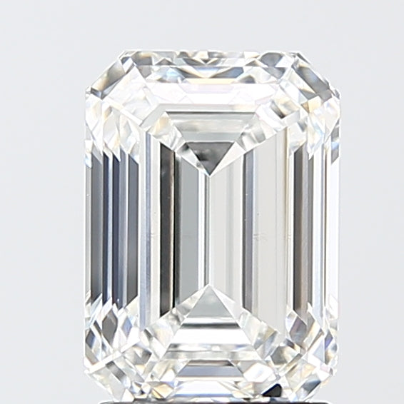 2.53 Carat Emerald Shaped, Ideal Cut, E Color, VS1 Clarity, IGI Certified Lab Grown Diamond