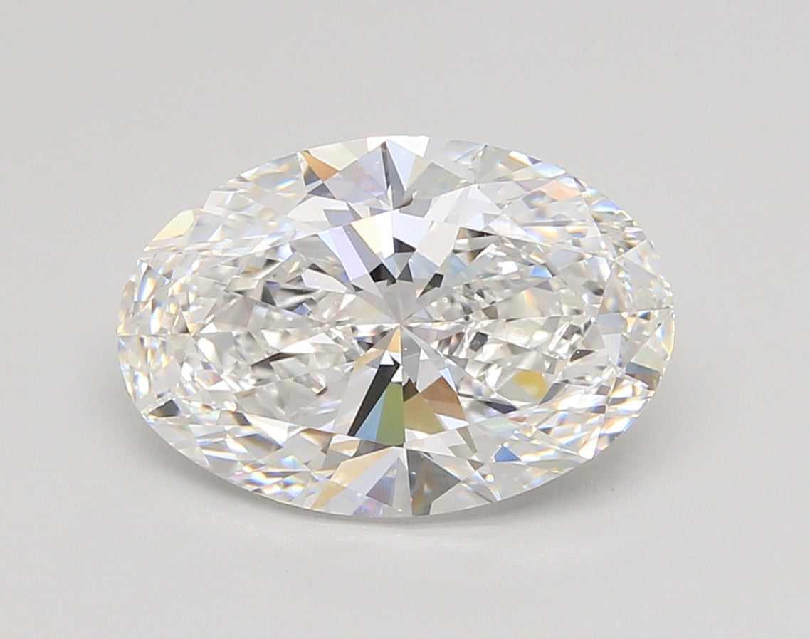 4.01 Carat Oval Shaped, Ideal Cut, E Color, VVS1 Clarity, IGI Certified Lab Grown Diamond