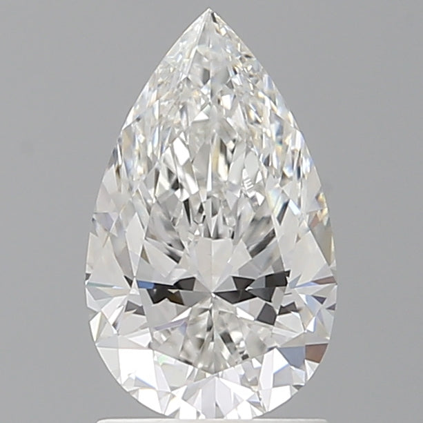 1.58 Carat Pear Shaped, Ideal Cut, E Color, VVS2 Clarity, IGI Certified Lab Grown Diamond