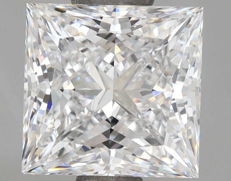 1.71 Carat Princess Shaped, Ideal Cut, D Color, VVS1 Clarity, IGI Certified Lab Grown Diamond
