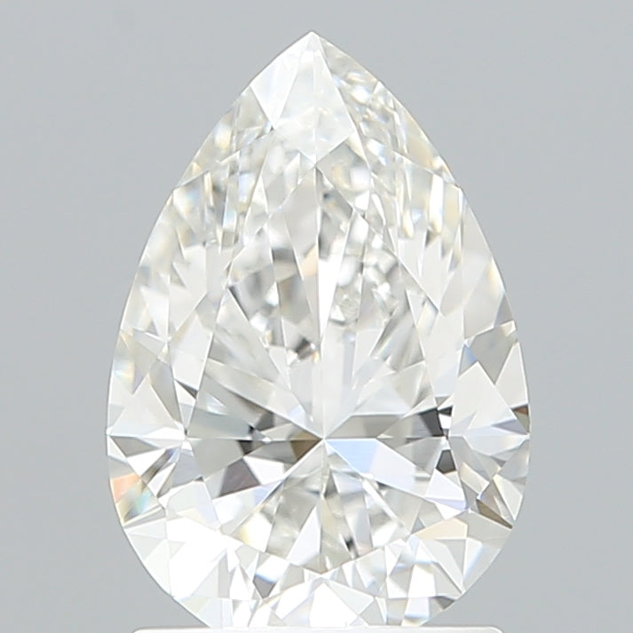 1.59 Carat Pear Shaped, Ideal Cut, F Color, VVS2 Clarity, IGI Certified Lab Grown Diamond
