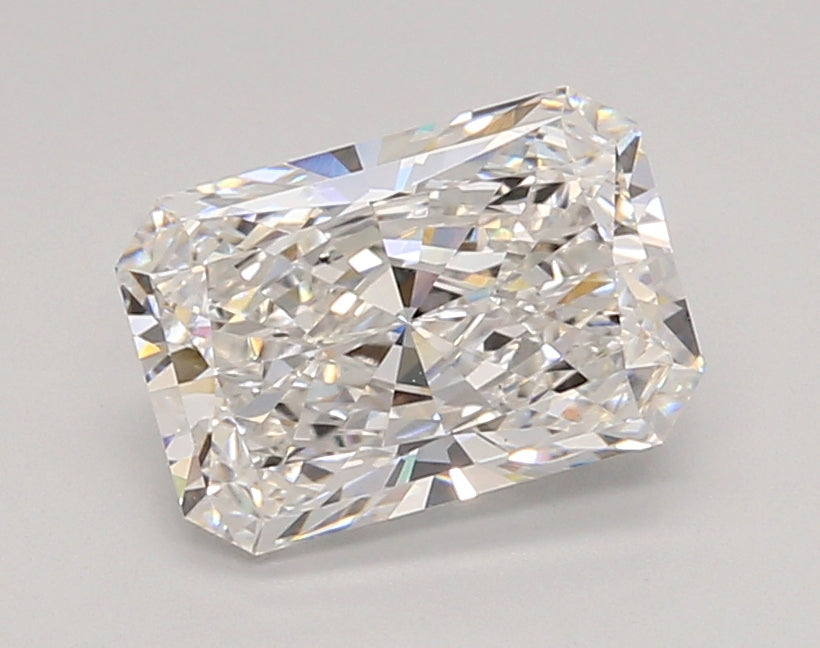 2.06 Carat Radiant Shaped, Ideal Cut, E Color, VVS1 Clarity, IGI Certified Lab Grown Diamond