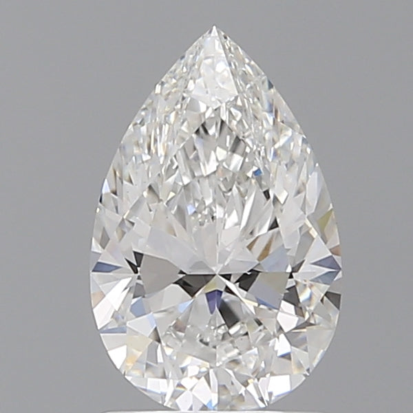 1.56 Carat Pear Shaped, Ideal Cut, E Color, VVS2 Clarity, IGI Certified Lab Grown Diamond
