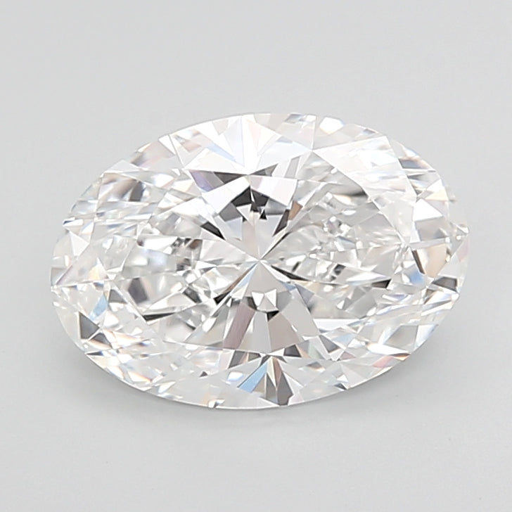 4.08 Carat Oval Shaped, Ideal Cut, D Color, VVS2 Clarity, IGI Certified Lab Grown Diamond