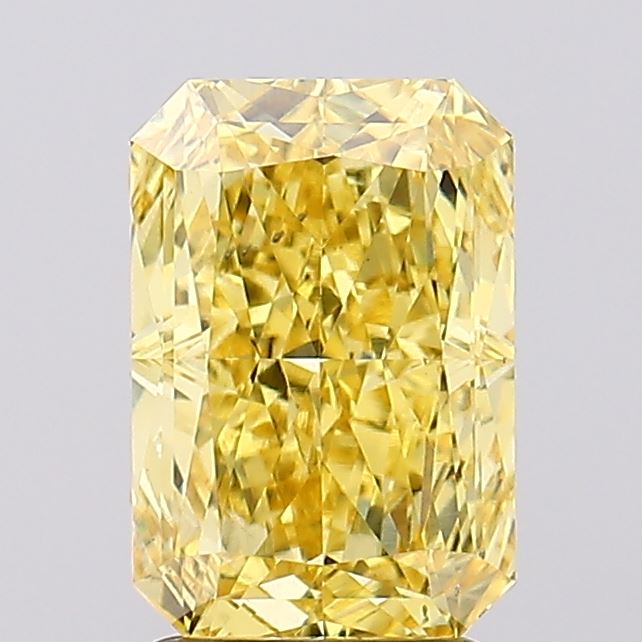 2.85 Carat Radiant Shaped, Excellent Cut, SI1 Clarity, IGI Certified Lab Grown Diamond