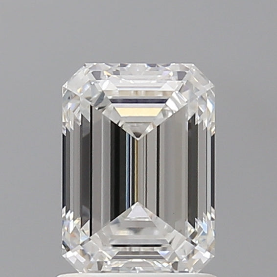 1.58 Carat Emerald Shaped, Ideal Cut, E Color, VVS2 Clarity, IGI Certified Lab Grown Diamond