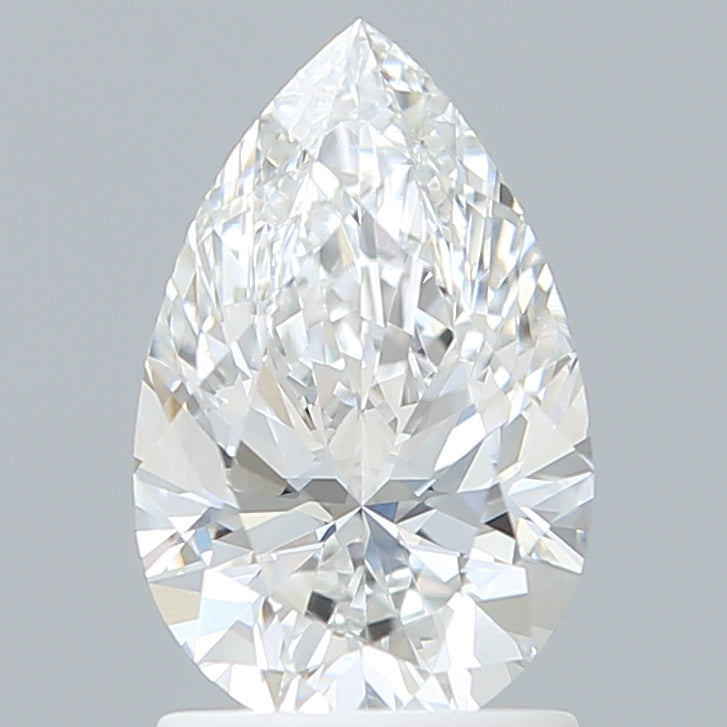 1.57 Carat Pear Shaped, Ideal Cut, E Color, VVS2 Clarity, IGI Certified Lab Grown Diamond