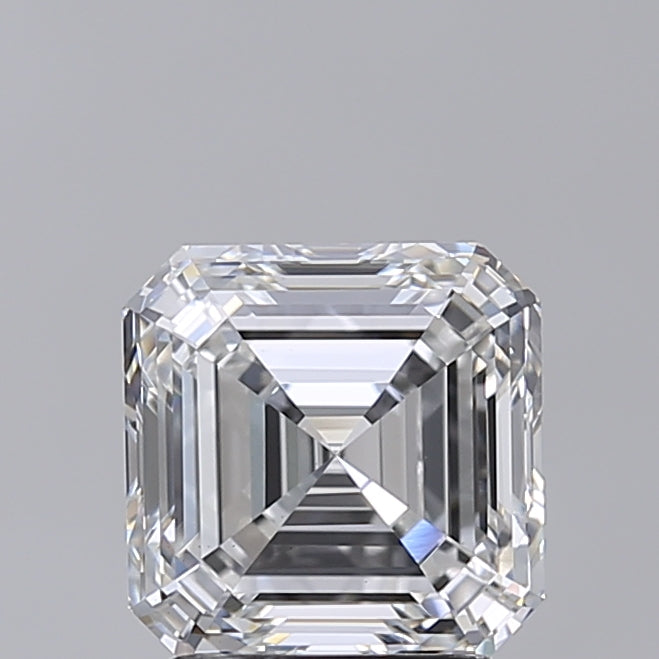 2.50 Carat Asscher Shaped, Very Good Cut, E Color, VS1 Clarity, IGI Certified Lab Grown Diamond