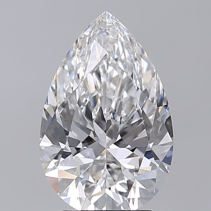 3.02 Carat Pear Shaped, Excellent Cut, E Color, VS2 Clarity, IGI Certified Lab Grown Diamond