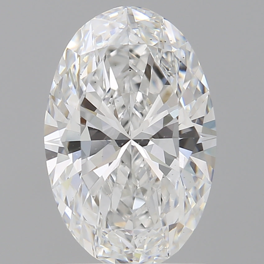 1.60 Carat Oval Shaped, Ideal Cut, E Color, VS2 Clarity, IGI Certified Lab Grown Diamond