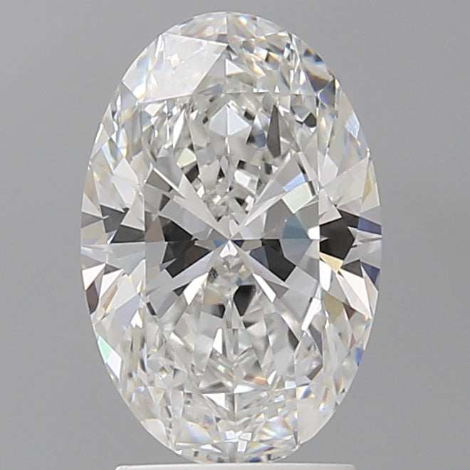 2.55 Carat Oval Shaped, Ideal Cut, E Color, VVS2 Clarity, IGI Certified Lab Grown Diamond