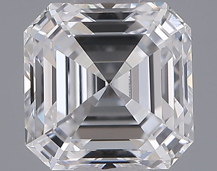 1.03 Carat Asscher Shaped, Ideal Cut, D Color, VVS2 Clarity, IGI Certified Lab Grown Diamond