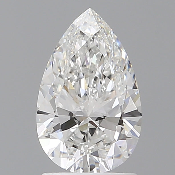 1.60 Carat Pear Shaped, Ideal Cut, E Color, VVS2 Clarity, IGI Certified Lab Grown Diamond