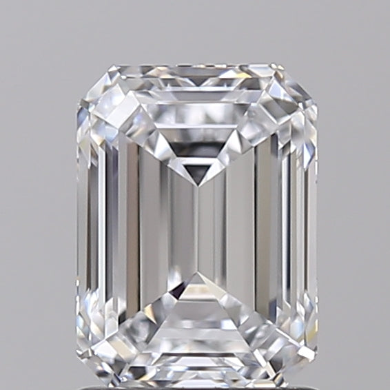 1.53 Carat Emerald Shaped, Ideal Cut, D Color, VVS2 Clarity, IGI Certified Lab Grown Diamond