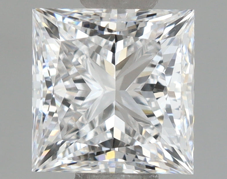 1.14 Carat Princess Shaped, Ideal Cut, D Color, VVS2 Clarity, IGI Certified Lab Grown Diamond