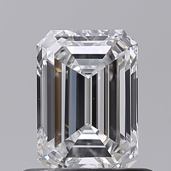 0.70 Carat Emerald Shaped, Ideal Cut, D Color, VVS1 Clarity, IGI Certified Lab Grown Diamond