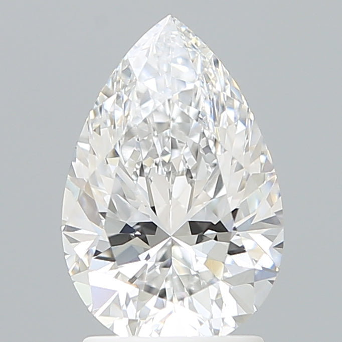 2.16 Carat Pear Shaped, Excellent Cut, D Color, VVS2 Clarity, IGI Certified Lab Grown Diamond