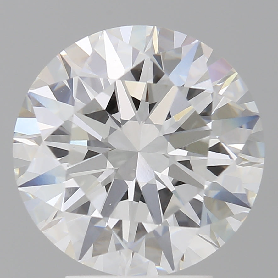 4.05 Carat Round Shaped, Ideal Cut, F Color, VVS2 Clarity, IGI Certified Lab Grown Diamond