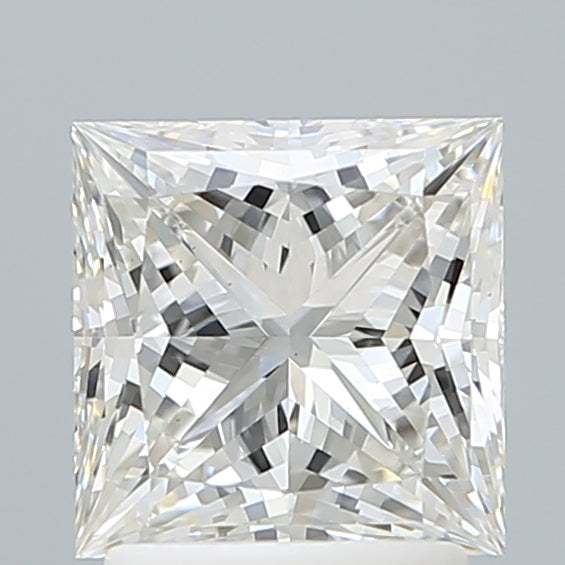 2.10 Carat Princess Shaped, Ideal Cut, G Color, VS1 Clarity, IGI Certified Lab Grown Diamond