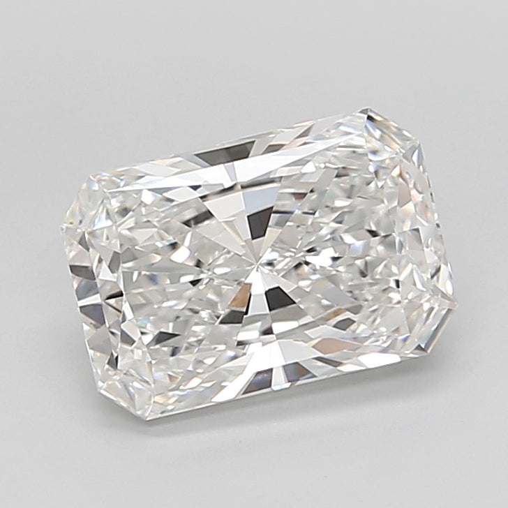 3.55 Carat Radiant Shaped, Ideal Cut, F Color, VVS2 Clarity, IGI Certified Lab Grown Diamond