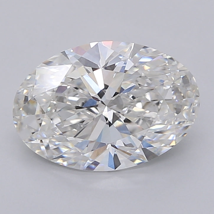2.51 Carat Oval Shaped, Ideal Cut, F Color, VVS2 Clarity, IGI Certified Lab Grown Diamond