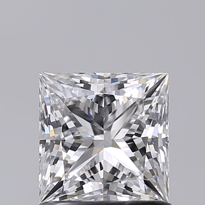 1.01 Carat Princess Shaped, Excellent Cut, E Color, VVS1 Clarity, IGI Certified Lab Grown Diamond