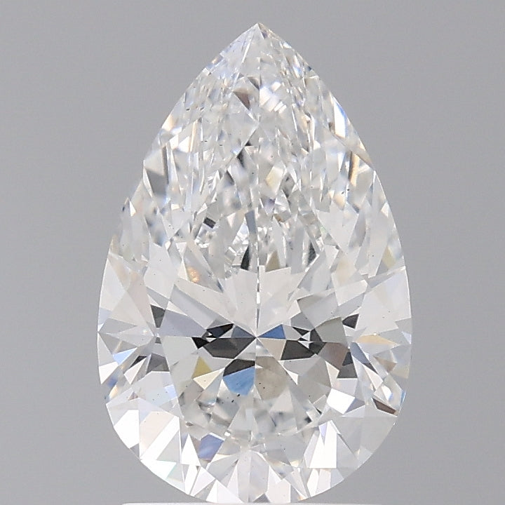 2.04 Carat Pear Shaped, Ideal Cut, E Color, VS2 Clarity, IGI Certified Lab Grown Diamond