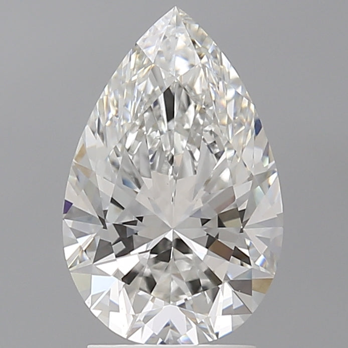 2.60 Carat Pear Shaped, Ideal Cut, E Color, VVS2 Clarity, IGI Certified Lab Grown Diamond