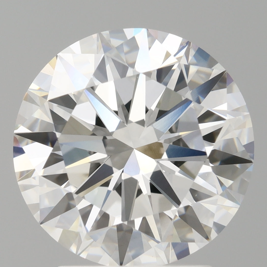 3.01 Carat Round Shaped, Excellent Cut, F Color, VS1 Clarity, IGI Certified Lab Grown Diamond