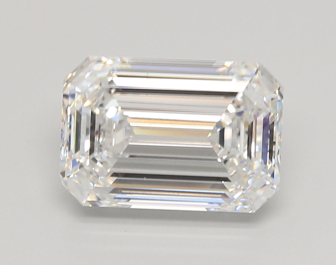 5.03 Carat Emerald Shaped, Ideal Cut, E Color, VS1 Clarity, IGI Certified Lab Grown Diamond